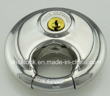 Stable Stainless Steel Discus Padlock with Shrouded Shackle (203)