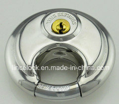 Stable Stainless Steel Discus Padlock with Shrouded Shackle (203)
