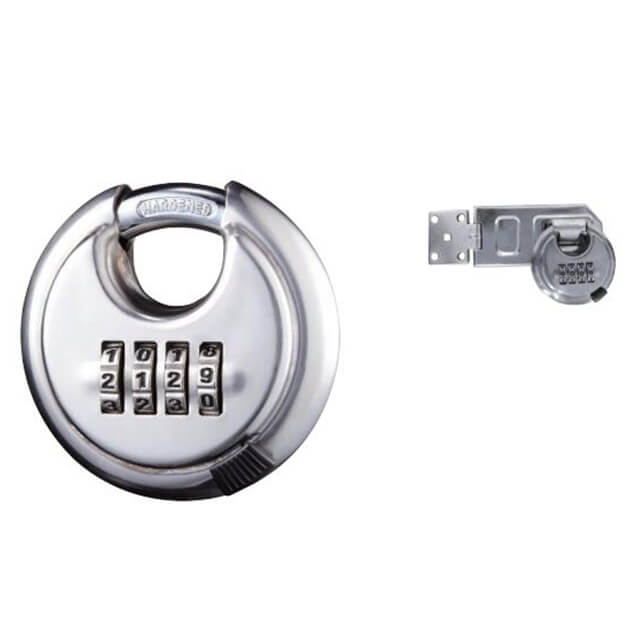 Solid Silver 4-Digts Combination Lock