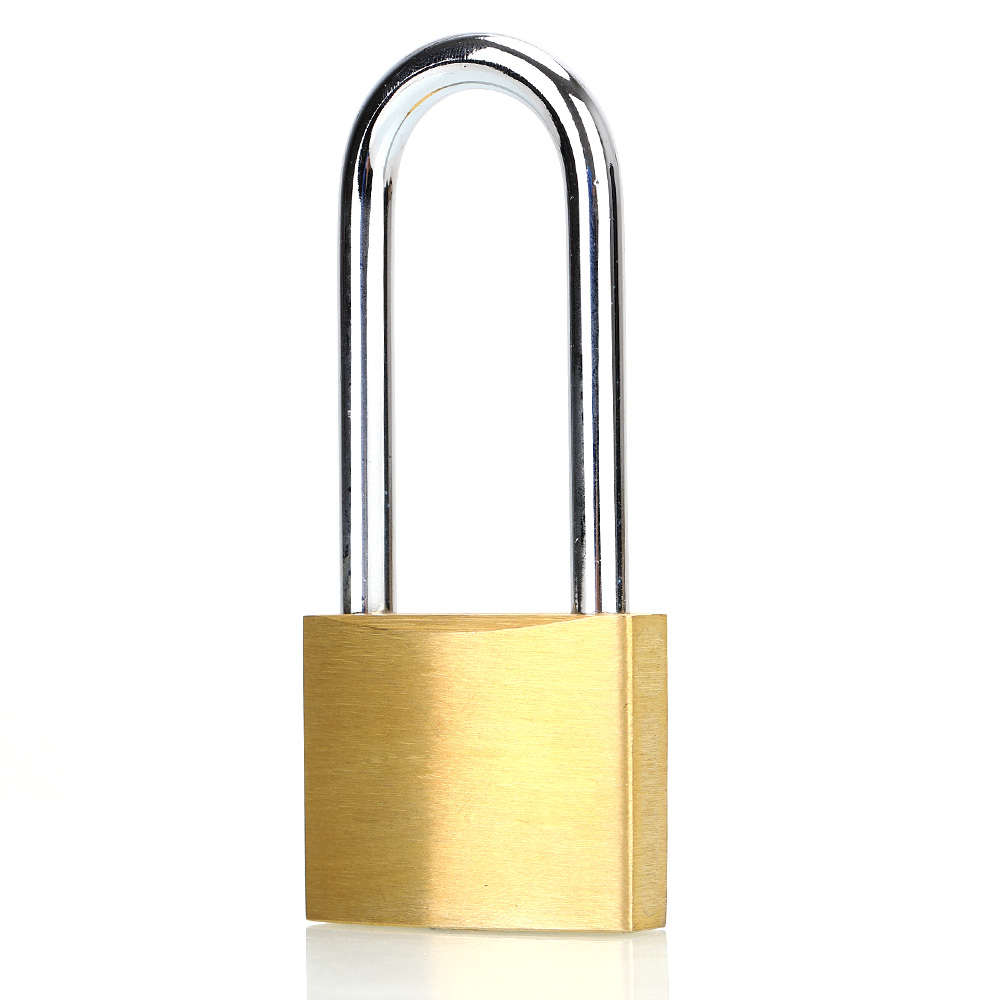 Security Long Shackle Brass Padlock with Keys