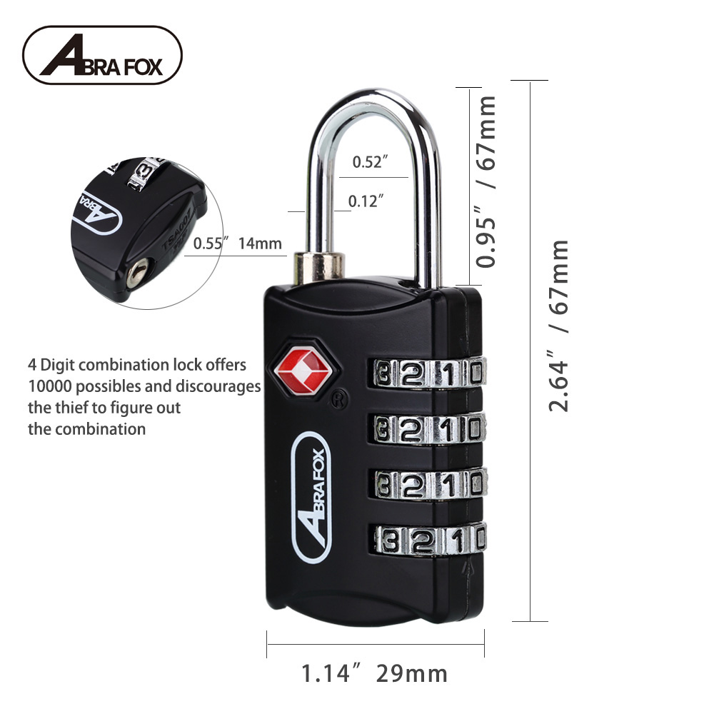 Security Solid TSA Approved Luggage Lock